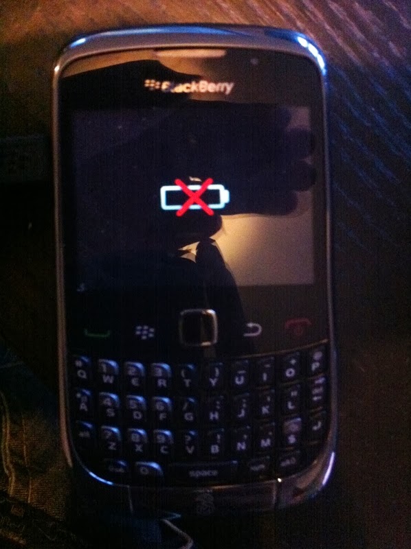Blackberry Showing Battery with Red Cross? The solution