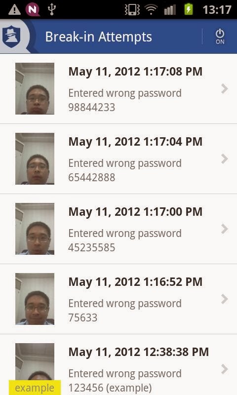 Snap Photo Of Anyone Entering Wrong Password With Vault For Android