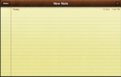 iPad Notes App