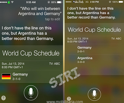 siri predicts world cup final