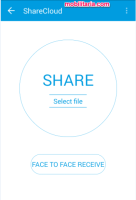 sharecloud face to face receive