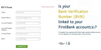first bank bvn form