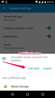 set ringtone for infinix hot 2 text messages