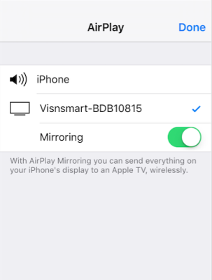Mirror iPhone with Ezcast hdmi dongle