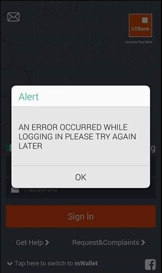 GTBank App Not Working? Try This…