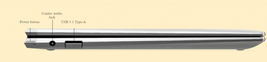 HP Spectre x360 13 Laptop ports