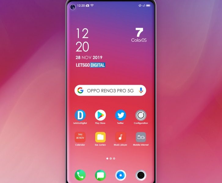 More On Oppo Reno3 Pro 5G: A Frontal View